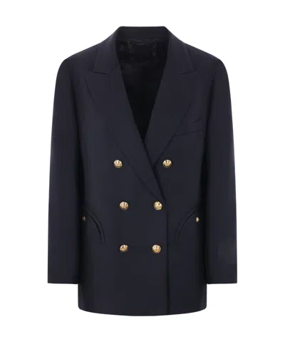 Blazé Milano Long-sleeved Suit Coat In Black