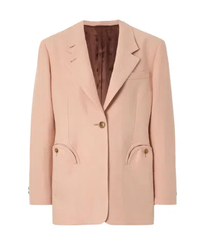 Blazé Milano Long-sleeved Suit Coat In Pink