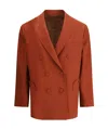 Blazé Milano Nightbreak Dehel Blazer Back Slit In Brown