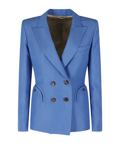 Blazé Milano Long-sleeved Suit Jacket In Blue