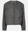 Blazé Milano Lottus Glliiss Bollerro Wool-blend Jacket In Brown