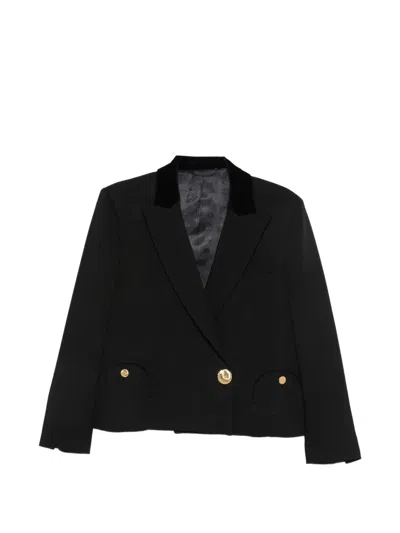 Blazé Milano Crepe Sunfire Blazer In Black