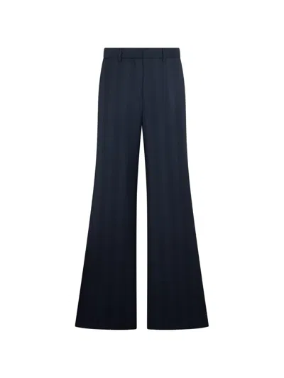 Blazé Milano Lundy Check-pattern Wide-leg Trousers In Blue