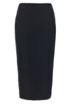 Blazé Milano Blaze Milano Maine Sussex Longuette Wool Midi Skirt In Blue