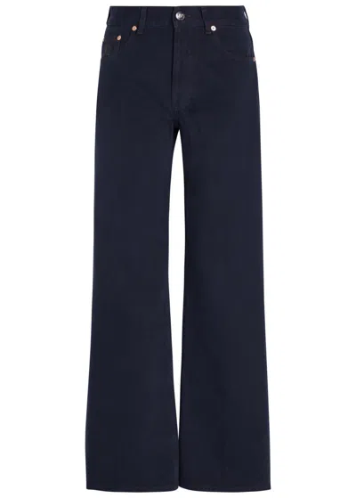 Blazé Milano Blaze Milano Maline Flared-leg Jeans In Dark Blue