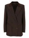 Blazé Milano Melange Effect Blazer Blaze In Brown