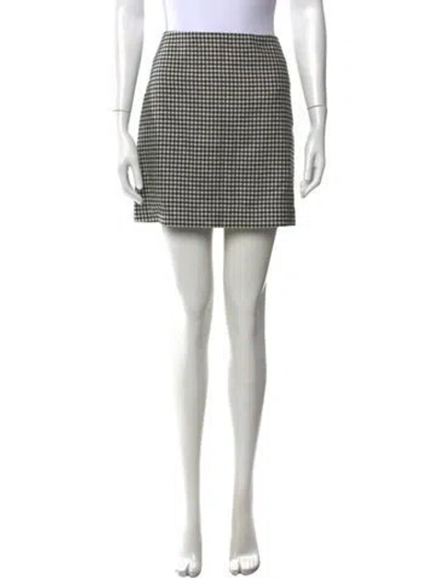 Pre-owned Blazé Milano Merino Wool Mini Skirt In Multi