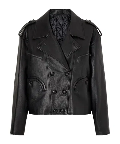 Blazé Milano Mick Leather Jacket In Black