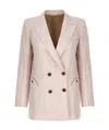 Blazé Milano "sun At Noon" Jacket In Nude