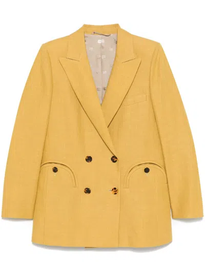 Blazé Milano Midday Sun Blazer In Yellow