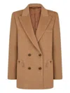 Blazé Milano Mylius Double-breasted Blazer In Brown