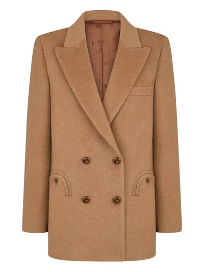 Blazé Milano Mylius Double-breasted Blazer In Brown