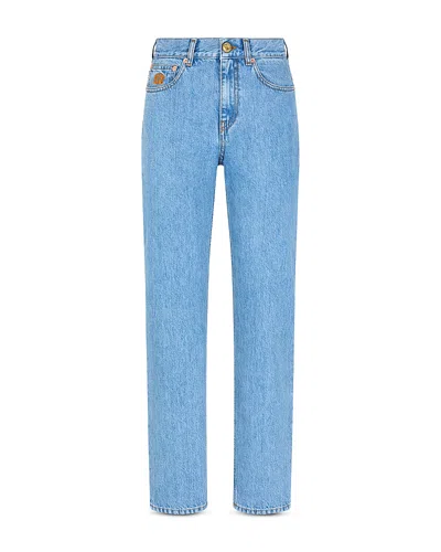 Blazé Milano Blaze Milano Narda Paso Straight Jeans In Maya In Blue