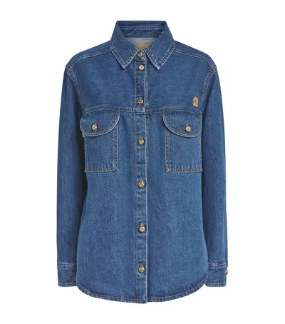 Blazé Milano Nariida Berber Denim Shirt In Blue