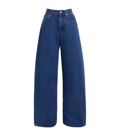 Blazé Milano Nariida Java Wide Jeans In Blue