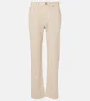 Blazé Milano Nariida Paso Straight Jeans In Beige