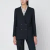 Blazé Milano Navy Blue Wool And Mohair Blazer First Class In Blue