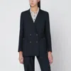 Blazé Milano Navy Blue Wool And Mohair Blazer First Class In Blue