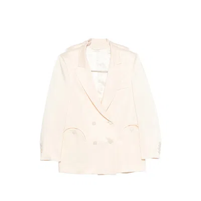 Blazé Milano Double-breasted Blazer In Pink