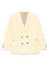 Blazé Milano Structured Double Breasted Jacket In 黄色