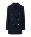 Blazé Milano Everynight Alcanara Double Breasted Blazer In Black