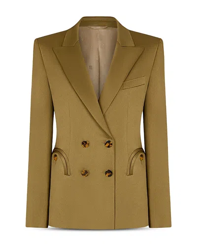 Blazé Milano Blaze Milano Novlis Charmer Double Breasted Blazer In Brown