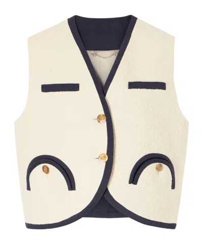 Blazé Milano Orinda Gliss's Circle Vest In White