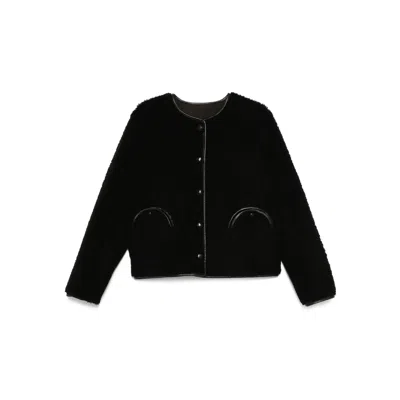 Blazé Milano Buttoned-up Welt-pocket Jacket In Black
