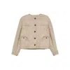 Blazé Milano Button-fastening Jacket In Neutral