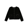Blazé Milano Button-fastening Sheepskin Jacket In Black