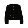 Blazé Milano Tweed Button-fastening Jacket In Black