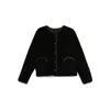 Blazé Milano Button-fastening Sheepskin Jacket In Black