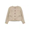 Blazé Milano Button-fastening Jacket In Neutral
