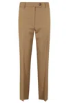 Blazé Milano Palazzo Brown Pants With Belt Loops In Brown