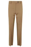 Blazé Milano Palazzo Brown Pants With Belt Loops In Brown