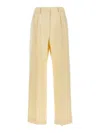 Blazé Milano Fox Pleated Front Trousers With Side Pockets In White