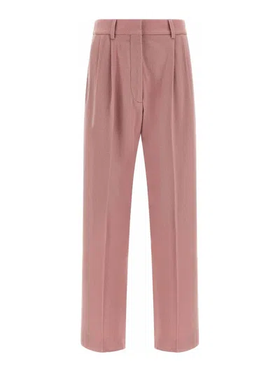 Blazé Milano Pleated Tailored Trousers In Pink