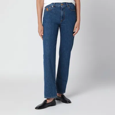 Blazé Milano Blaze Milano Paso Nariida Jeans In Sapphire In Blue