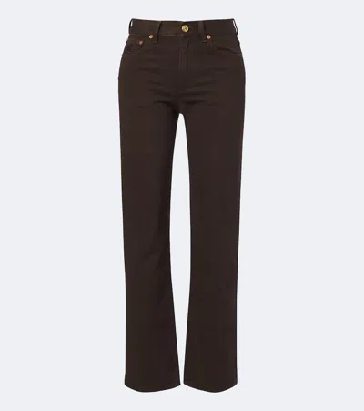 Blazé Milano Blaze Milano Paso Straight Jeans In Brown