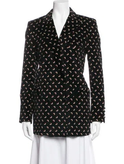 Pre-owned Blazé Milano Patterned Blazer In Black
