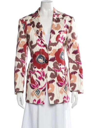 Pre-owned Blazé Milano Patterned Blazer In Multicolor