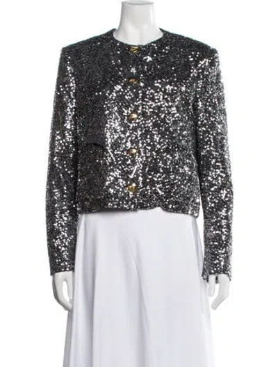 Pre-owned Blazé Milano Patterned Evening Jacket In Multicolor