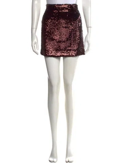 Pre-owned Blazé Milano Patterned Mini Skirt W/ Tags In Multicolor