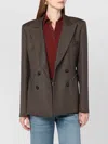 Blazé Milano Double-breasted Jacket With Houndstooth Pattern Blaze In Brown
