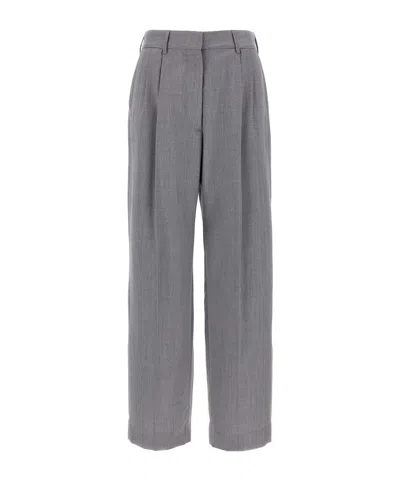 Blazé Milano Pleat-detail Trousers In Gray