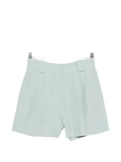 Blazé Milano Pleat Shorts In Blue