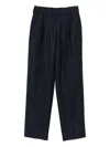 Blazé Milano Casual Trousers With Belt Loops In Blue