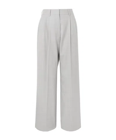 Blazé Milano Pleated Tapered Casual Pants In White