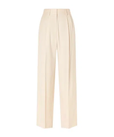 Blazé Milano Pleated Tapered Woven Pants In Neutral
