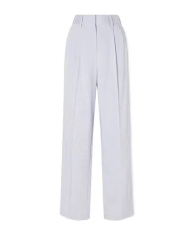 Blazé Milano Pleated Tapered Woven Pants In White